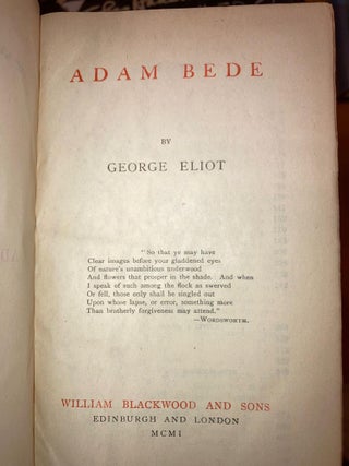 George Eliot's Works [10 volumes]