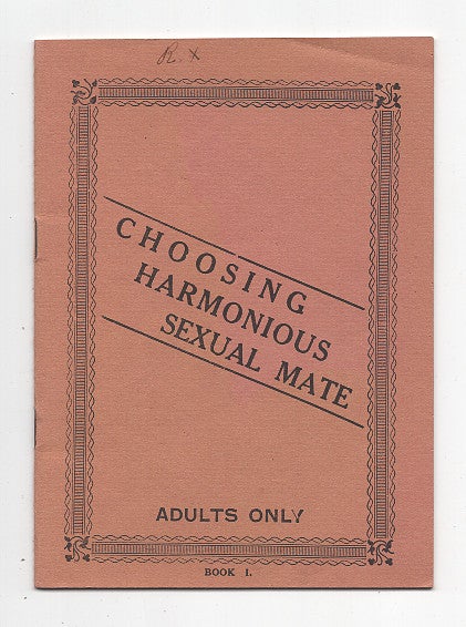 Item #623556 Choosing Harmonious Sexual Mate. Book I. Dr. L. Lee Krauss.