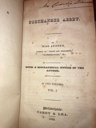 Northanger Abbey [2 volumes bound in 1]