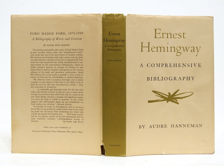 Item #623862 Ernest Hemingway: A Comprehensive Bibliography (Princeton Legacy Library, 2067). Audre Hanneman.