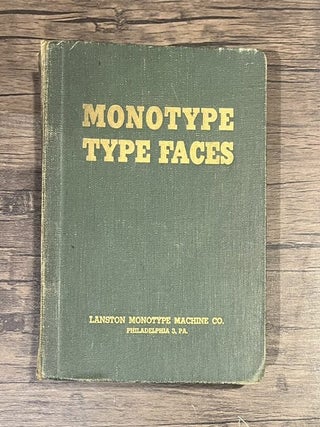 Item #625041 Monotype Type Faces