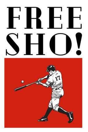 Item #625279 Free/Trade Sho! Reversible Baseball Poster: White Edition