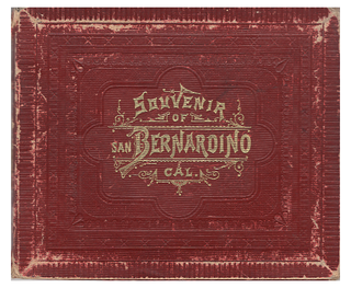 Item #625904 Souvenir of San Bernardino, Cal. Ward Brothers, Ohio Columbus