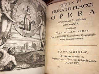 Quinti Horatii Flacci opera : ad optimorum exemplarium fidem recensita : accesserunt variae lectiones, quae in libris mss. & eruditorum commentariis notatu digniores occurrunt