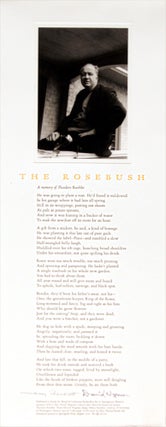 Item #629450 The Rosebush: A Memory of Theodore Roethke [Broadside]. David Wagoner