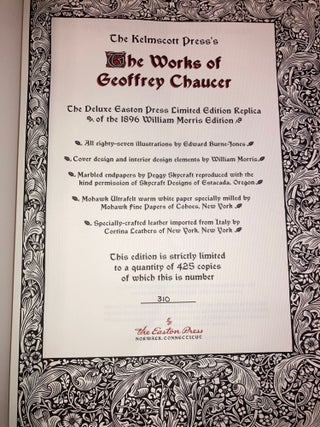 The Kelmscott Press's The Works of Geoffrey Chaucer