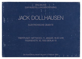 Item #631273 Jack Dollhausen: Elektronische Objekte. Jack Dollhausen, Hans Redmann