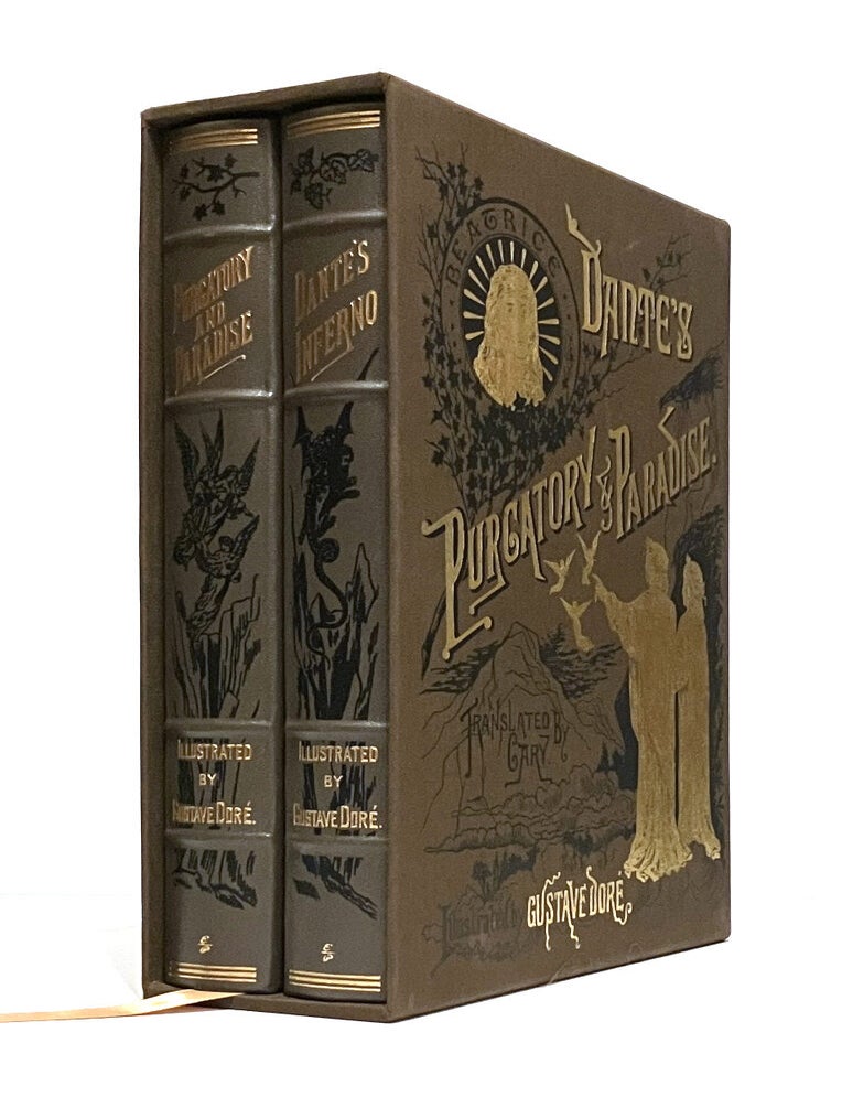 Item #631703 The Divine Comedy: Inferno; Purgatory, Paradise [3 volumes bound as 2]. Dante Alighieri, Henry Francis Cary, Gustave Dore.