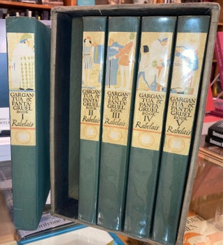 Item #632971 Gargantua and Pantagruel: The Five Books [5 volumes]. Francois Rabelais, Jacques...