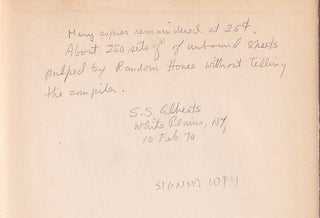A Bibliography of the Works of Robinson Jeffers