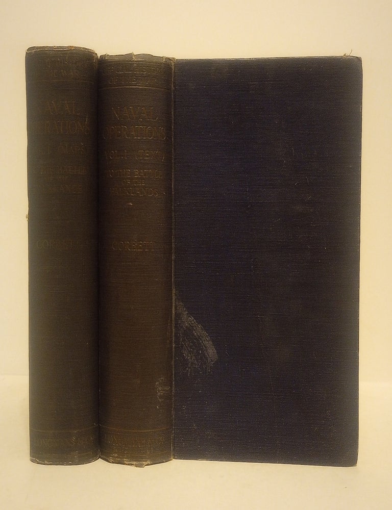 Item #634647 History of the Great War Based on Official Documents by Direction of the Historical Section of the Committee of Imperial Defence: Naval Operations Vol I to the Battle of the Falklands December 1914 [Part I: Text; Part II: Maps] [2 volumes]. Julian Stafford Corbett.