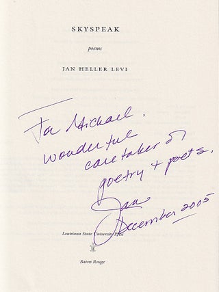 Skyspeak: Poems