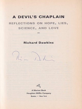 Devil's Chaplain: Reflections on Hope, Lies, Science, and Love
