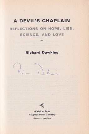Devil's Chaplain: Reflections on Hope, Lies, Science, and Love