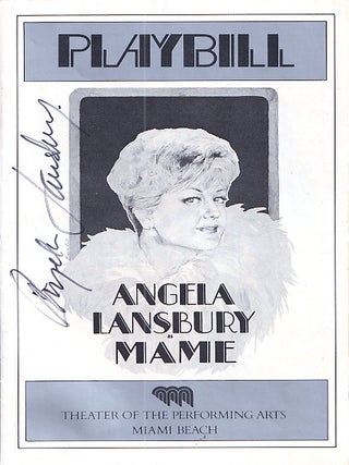Item #646964 Angela Lansbury as Mame: Playbill. Angela Lansbury, Theater of the Performing Arts