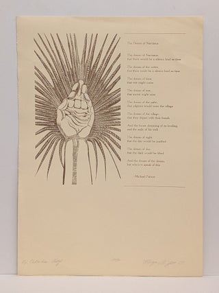 The Dream Of Narcissus [Broadside. Michael Palmer.