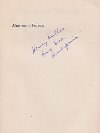 Maurizius Forever