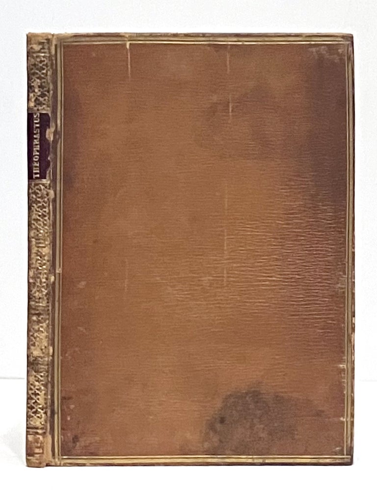 Item #652540 Theophrastou Charakteres ethikoi. Theophrastus, Wilkes John, Johannes.