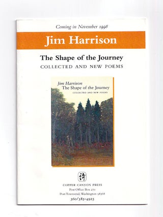 Item #654174 The Shape of The Journey. Collected and New Poems (Uncorrected Page Proofs). Jim...