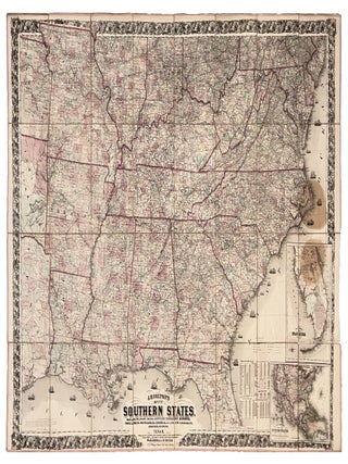 Item #654520 Colton's Map of the Southern States, Including Maryland, Delaware, Virginia,...