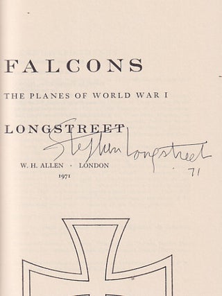 The Canvas Falcons, the Story of the Men and Planes of World War I