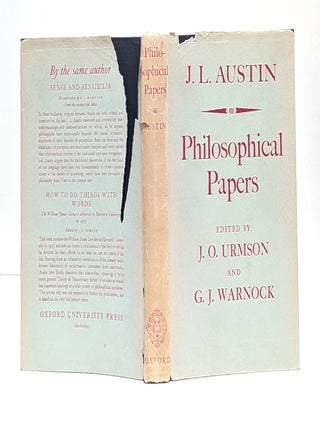 Item #655725 Philosophical Papers. J. L Austin