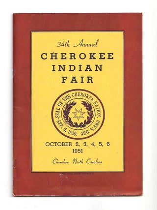 Item #655944 34th Annual Cherokee Indian Fai: October 2, 3, 4, 5, 6 1951