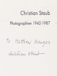 Christian Staub: Photographien, 1942-1987