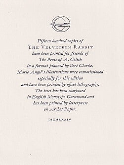 The Velveteen Rabbit: Or, How Toys Become Real