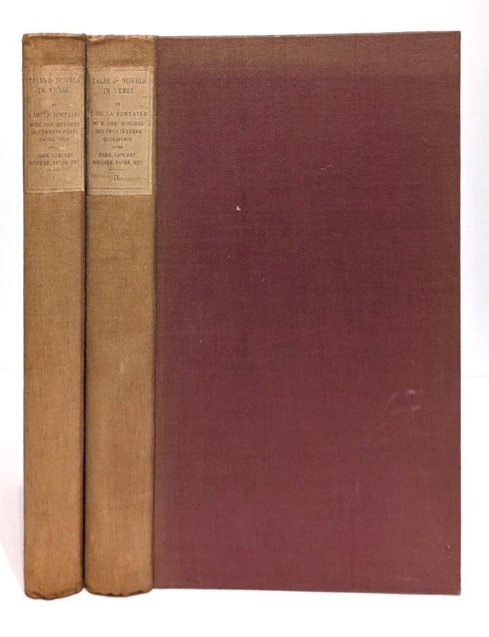 Item #665006 Tales and Novels in Verse of J. De La Fontaine. With eighty-five engravings by Eisen and thirty-eight after Lancret, Boucher, Pater, etc. [2 volumes]. Jean De La Fontaine.