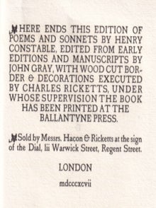 The Poems & Sonnets of Henry Constable