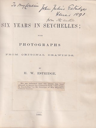 Six Years in Seychelles; with Photographs from Original Drawings