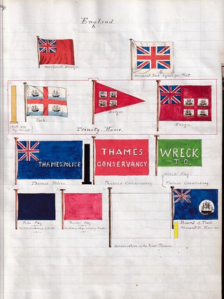 Catalogue E.W.C. [cover title]. 19th-century flag identification guide [or manufacturer's catalog]