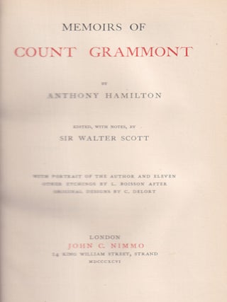 Memoirs of Count Grammont [sic]