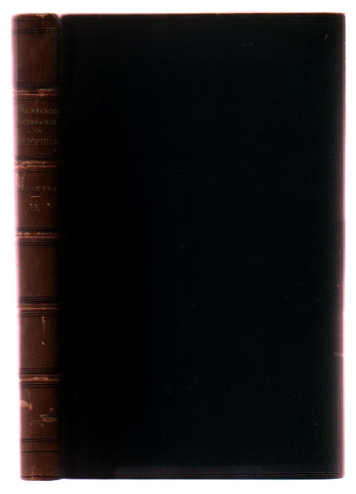 Item #L042155 Connaissances Neessaires a Un Bibliophile (volume IX)... De La Classification Systematique Des Livres; Des Autographes et Des Gravures. Edouard Rouveyre.