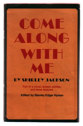Item #L050666 Come Along With Me. Shirley Jackson