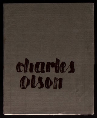 Item #L053159 The Chain of Memory Is Resurrection. Charles Olson