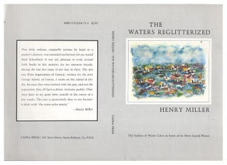 Item #L053486 The Waters Reglitterized. Henry Miller