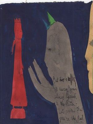 Item #L054082 Let's Pretend that You're The Red Queen, Kitty : Sketch for Through the Looking...