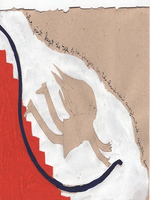 Item #L054091 She Just Kept the Tips of Her Fingers on the Hand-rail : Sketch for Through the...