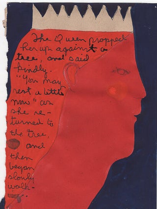 Item #L054100 The Queen Propped Her Up Against a Tree : Sketch for Through the Looking Glass and...