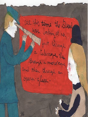 Item #L054103 All the Time the Guard was Looking at Her : Sketch for Through the Looking Glass...