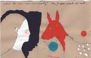 Item #L054107 'What do You Call Yourself?', the Fawn Said : Sketch for Through the Looking Glass...