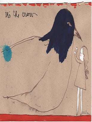 Item #L054116 'It's the Crow!' Tweedledum Cried Out : Sketch for Through the Looking Glass and...