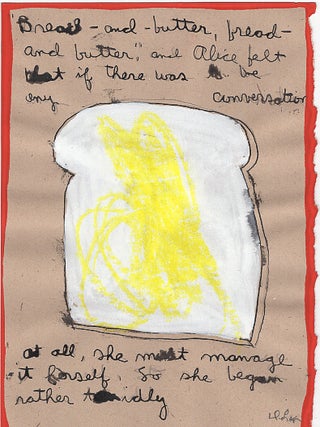 Item #L054118 'Bread-and-butter, Bread-and-butter' : Sketch for Through the Looking Glass and...