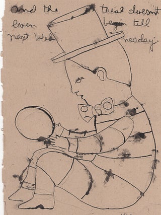 Item #L054122 King's Messenger ... Trial Doesn't Even Begin till next Wednesday : Sketch for...