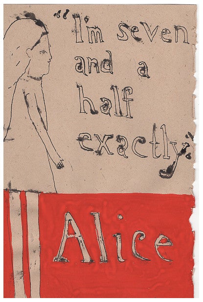 Item #L054125 'I'm Seven and a Half Exactly' : Sketch for Through the Looking Glass and What Alice Found There. DeLoss McGraw, Lewis Carroll.