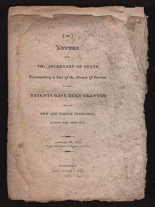 Item #L059794 Letter from the Secretary of State, Transmitting a List of the Names of Persons to...