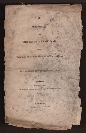 Item #L059815 Letter from the Secretary of War, To the Chairman of the Committee on Military...