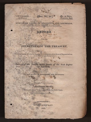 Item #L059896 Letter from the Secretary of the Treasury, Transmitting the Information Required By...